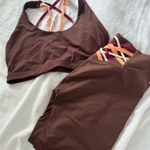 Fabletics Matching Set Bra and Leggings Size L Bra $35 Leggings $40 Bundle $67